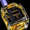 Vertus Paris Niche Perfume PARADOX EDP 100 ml — productweergave; zeer nabije close-up; op een donkere achtergrond