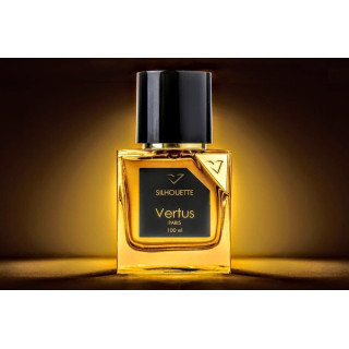 Vertus Paris Niche Perfume SILHOUETTE EDP 100 ml — productweergave; zeer nabije close-up; op een witte achtergrond