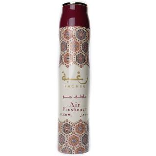 Lattafa Perfume Raghba 300 ml — productweergave; close-up; op een witte achtergrond; gemiddelde kadrering