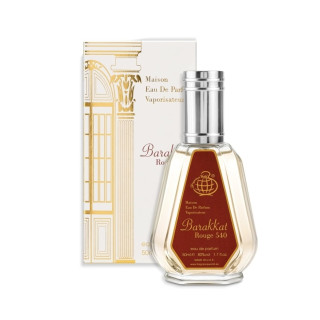 Fragrance World Barakkat Rouge 540 EDP 50 ml — изображение товара; полная композиция; на белом фоне; самый близкий кадр