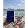 Fragrance World Barakkat Aqua Stellar 100 ml — toode stiliseeritud keskkonnas; väga lähivõte; vee ääres; keskmine kadreering