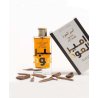 Lattafa Perfume Ameer Al Oudh Intense EDP 100 ml — produs și ambalaj; compoziție completă; pe fundal alb