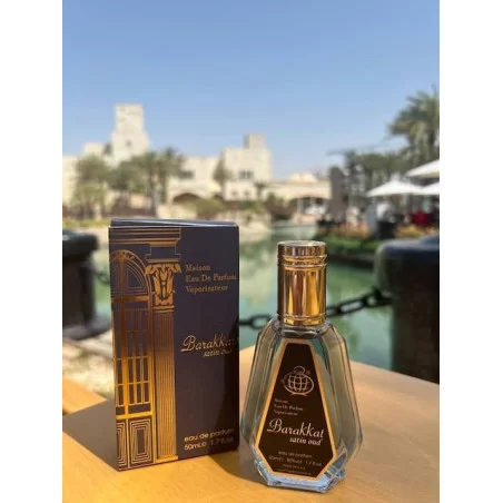 Barakkat Satin Oud ➔ (Satin Oud) ➔ Perfume árabe 50ml ➔ Fragrance World ➔ Perfume de bolso ➔ 4