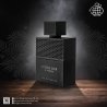Intense Noir Le Parfum — товар в стилизованной композиции; очень крупный план; на деревянной поверхности; самый близкий кадр