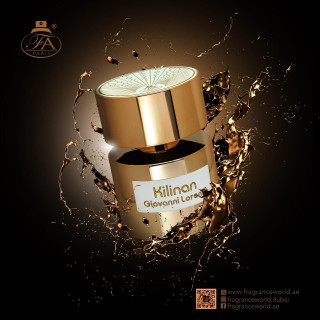 Fragrance World Kilinan Giovanni Lorenzi EDP 100 ml — toote vaade; lähivaade; tumedal taustal