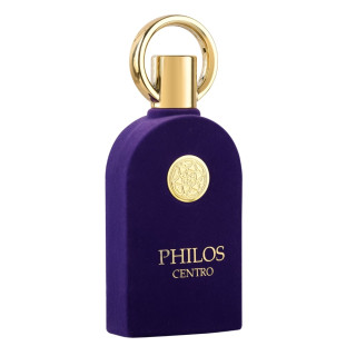Lattafa Perfume PHILOS CENTRO EDP 100 ml — toote vaade; lähivaade; valgel taustal