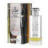 Lattafa Perfume Khaltaat Al Arabia Royal Delight EDP 100 ml — produktvisning; nærbilde; på hvit bakgrunn; tetteste utsnitt