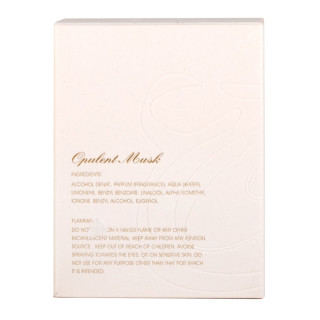 Lattafa Perfume Opulent Musk EDP 100 ml — produktvisning; nærbillede; på hvid baggrund; bredeste udsnit