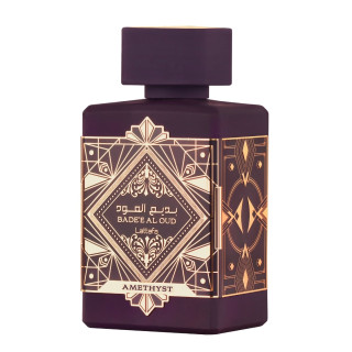 Lattafa Perfume Bade'e Al Oud Amethyst EDP 100 ml — produkto vaizdas; artimas vaizdas; baltame fone