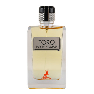 Lattafa Perfume Toro EDP 100 ml — изображение товара; крупный план; на белом фоне