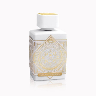 Fragrance World Glorious Oud Royal Blanc EDP 80 ml — tuote ja pakkaus; koko sommitelma; valkoisella taustalla