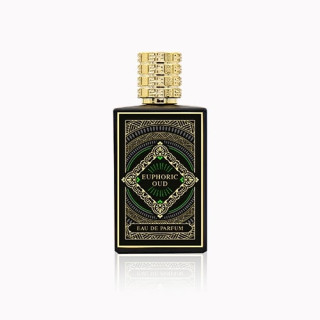 Fragrance World Euphoria Oud EDP 100 ml — изображение товара; полная композиция; на белом фоне; самый близкий кадр