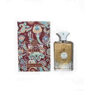 Fragrance World Abraaj Brackish EDP 100 ml — produs și ambalaj; compoziție completă; pe fundal alb
