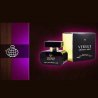 Fragrance World Versus Crystal Noir EDP 100 ml — флакон и коробка в тёмной композиции