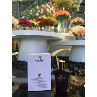 Fragrance World Marque 175 EDP 25 ml — изображение товара; очень крупный план; на белом фоне; самый близкий кадр