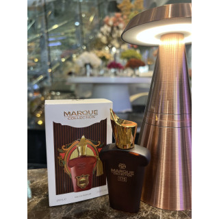 Fragrance World Marque 175 EDP 25 ml — товар и упаковка; очень крупный план; на белом фоне; средний план