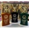 Lattafa Perfume Safeer Al Noble EDP 100 ml — упаковка товара; очень крупный план; на белом фоне; самый широкий кадр