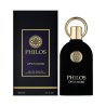Lattafa Perfume PHILOS OPUS NOIR EDP 100 ml — изображение товара; крупный план; на белом фоне; самый близкий кадр