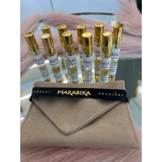 MARABIKA Sample set No. 1 EDP 3 ml × 10 — product view; tight close-up; on a white background