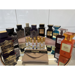 MARABIKA Sample set No. 1 EDP 3 ml × 10 — product from the front; tight close-up; on a white background