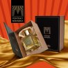 MARABIKA Portrait EDP 100 ml — упаковка товара; очень крупный план; на цветном фоне