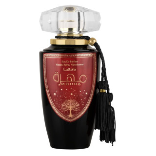 Lattafa Perfume Mohra EDP 100 ml — vue du produit; gros plan; sur fond blanc
