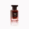 Fragrance World Ebony Fume EDP 80 ml — produkto vaizdas; visa kompozicija; baltame fone