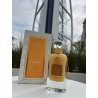 Lattafa Perfume Mango Musk 100 ml — product in a styled setting; tight close-up; outdoors; widest framing