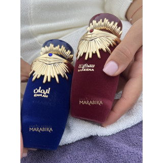 Lattafa Perfume Emaan EDP 100 ml — изображение товара; очень крупный план; на белом фоне