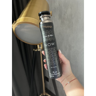 Lattafa Perfume NOW Rave 300 ml — изображение товара; очень крупный план; на белом фоне; близкий кадр