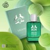 Fragrance World Midori EDP 100 ml — товар и упаковка; очень крупный план; на цветном фоне