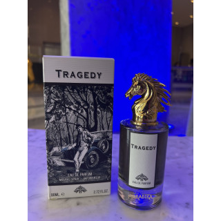 Fragrance World Tragedy EDP 100 ml — Produktansicht; sehr nahe Detailaufnahme; auf weißem Hintergrund; engster Bildausschnitt