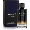 Fragrance World Suave Intense EDP 100 ml — produktvisning; meget tæt nærbillede; på hvid baggrund