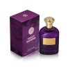 Fragrance World Violet Sapphire EDP 100 ml — toode ja pakend; lähivaade; valgel taustal