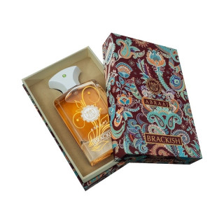 Fragrance World Abraaj Brackish EDP 100 ml — ambalajul produsului; prim-plan; pe fundal alb