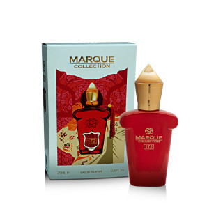 Fragrance World Marque 172 EDP 25 ml — toode ja pakend; täiskompositsioon; valgel taustal