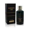 Fragrance World Harmony Code Intense EDP 100 ml — προϊόν και συσκευασία; κοντινή λήψη; σε λευκό φόντο; πιο κοντινό κάδρο