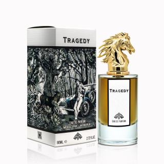 Fragrance World Tragedy EDP 100 ml — Produktansicht; Nahaufnahme; auf weißem Hintergrund; engster Bildausschnitt