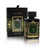 Fragrance World Happiness Oud Extrait de Parfum 80 ml — товар и упаковка; крупный план; на белом фоне; самый широкий кадр