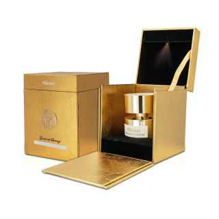 Fragrance World Kilinan Giovanni Lorenzi EDP 100 ml — toode ja pakend; lähivaade; valgel taustal