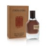Fragrance World Cuero Pura EDP 70 ml — product en verpakking; close-up; op een witte achtergrond