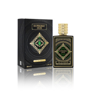 Fragrance World Euphoria Oud EDP 100 ml — упаковка товара; крупный план; на белом фоне