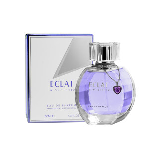 Fragrance World Eclat La Violette EDP 100 ml — toote vaade; täiskompositsioon; valgel taustal; lähim kadreering