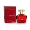Fragrance World Lazurde Rouge extrait EDP 100 ml — toode ja pakend; lähivaade; valgel taustal; kõige laiem kadreering