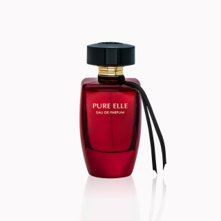 Fragrance World Pure Elle EDP 100 ml — produktvy; fullständig komposition; på vit bakgrund