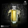 Fragrance World Francique 107.9 EDP 100 ml — toode ja pakend; lähivaade; tumedal taustal; kõige laiem kadreering
