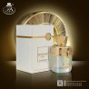 Fragrance World Enigma Deux EDP 100 ml — упаковка товара; очень крупный план; на тёмном фоне
