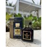Fragrance World Marque 214 EDP 25 ml — produktas stilizuotoje aplinkoje; stambus planas; baltame fone; plačiausias kadras