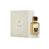 Lattafa Perfume Shahrazad EDP 100 ml — toode ja pakend; väga lähivõte; valgel taustal