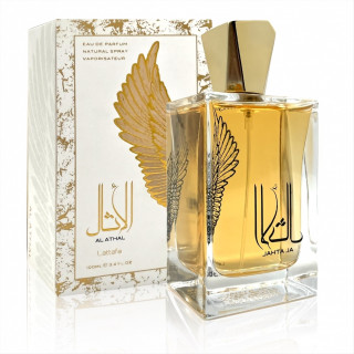 Lattafa Perfume Al Athal EDP 100 ml — productweergave; close-up; op een witte achtergrond